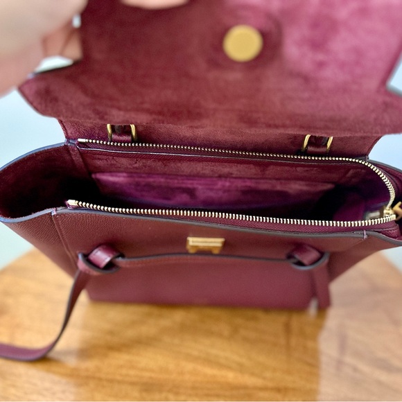 CÉLINE Micro Belt Bag in Maroon - Picture 4 of 5